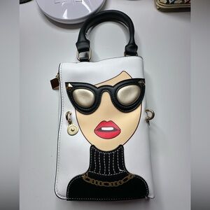 Stylish White and Black Women's Bag